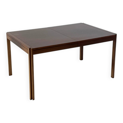 Table à manger vintage 4D en bois par Angelo Mangiarotti pour Molteni