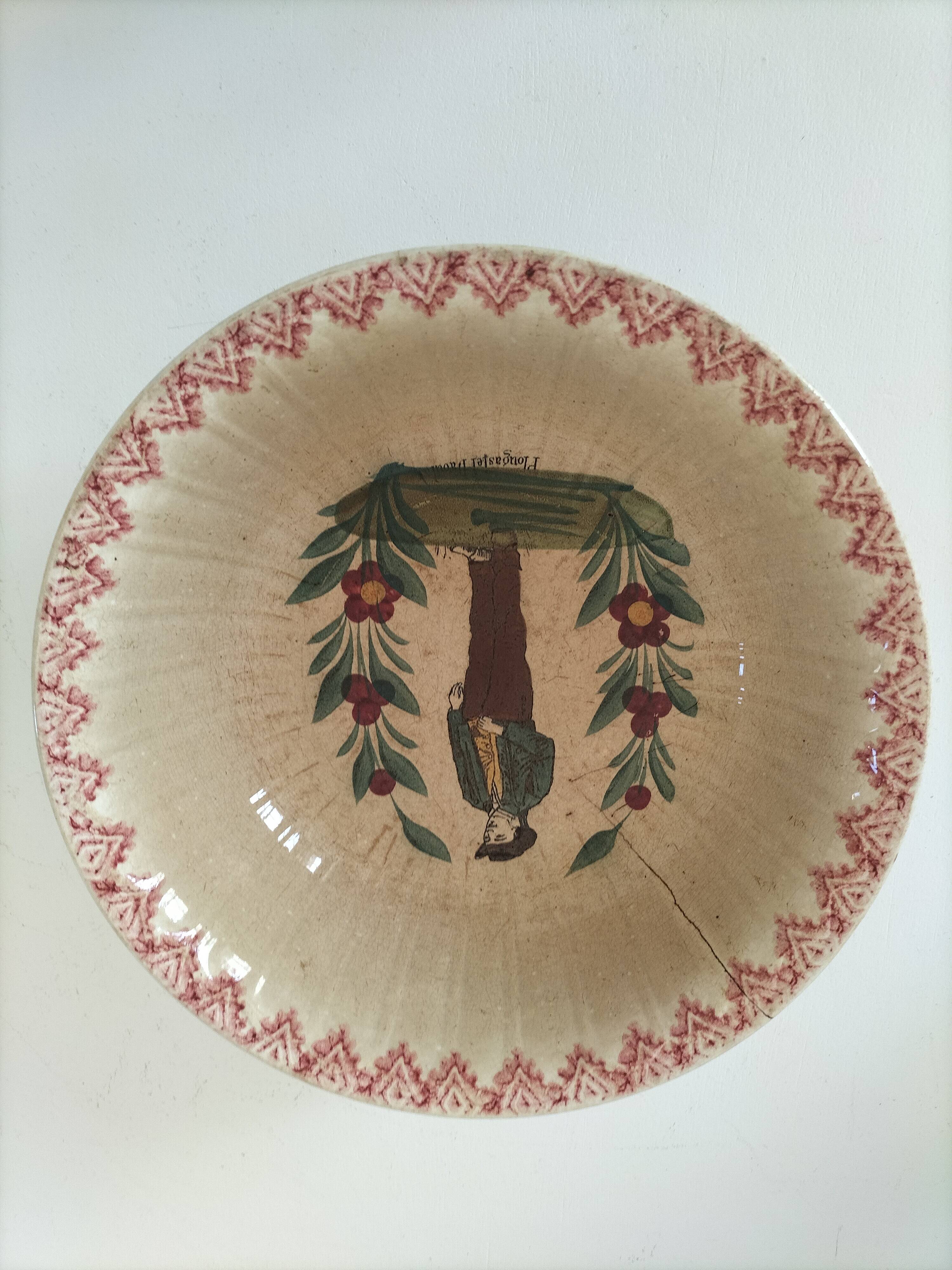 Old regional dish HB & Cie iron earth