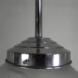 Art Deco pendant light with engraved glass globe and birds, 1930s