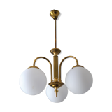 Vintage chandelier of the 60s in brass