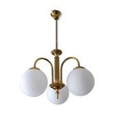 Vintage chandelier of the 60s in brass