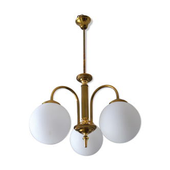 Vintage chandelier of the 60s in brass