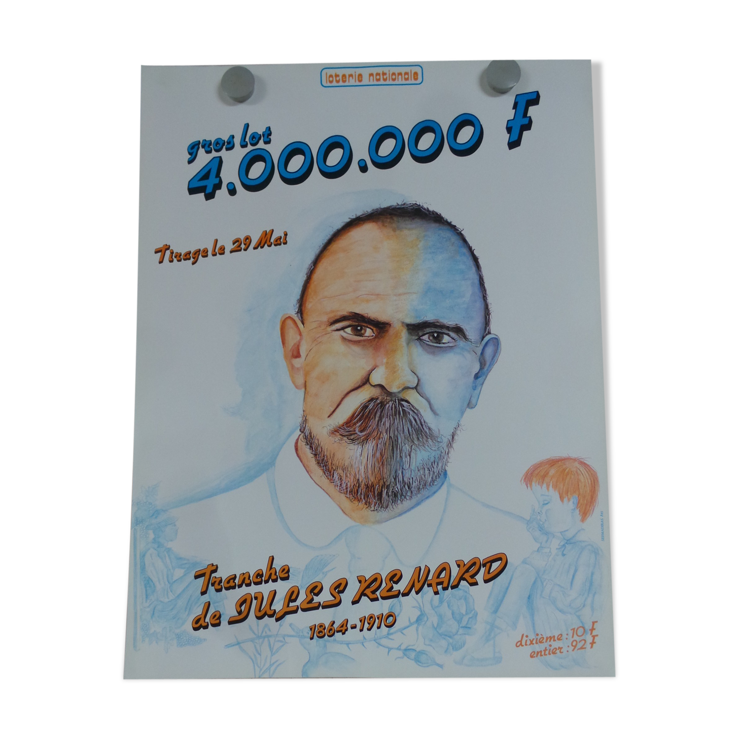 Original poster national lottery jules fox 1985