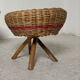 Rattan stool 1960