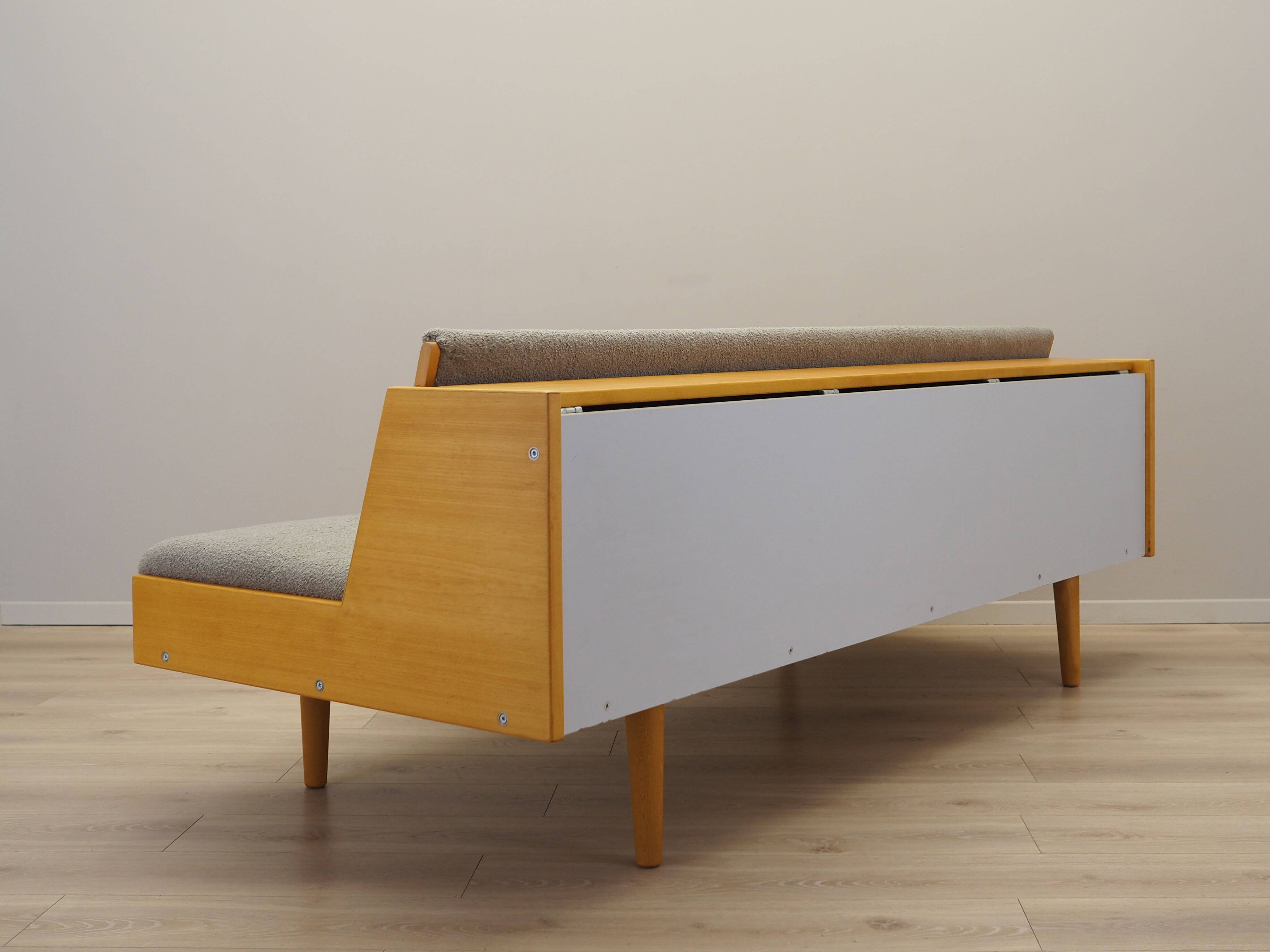 Beech sofa, Danish design, 1960s, designer: Hans. J. Wegner, manufacture: G