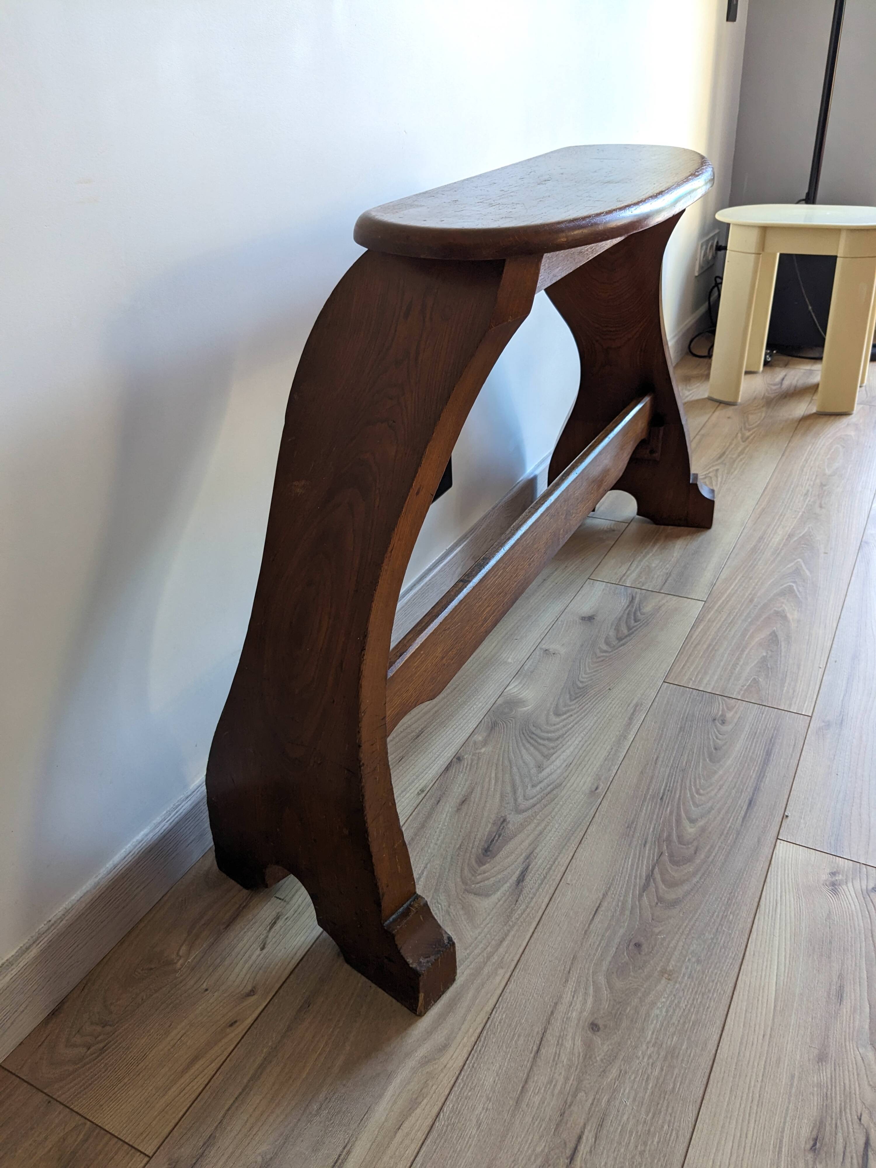 Banc d’orgue ancien en chêne – époque Art nouveau vers 1900