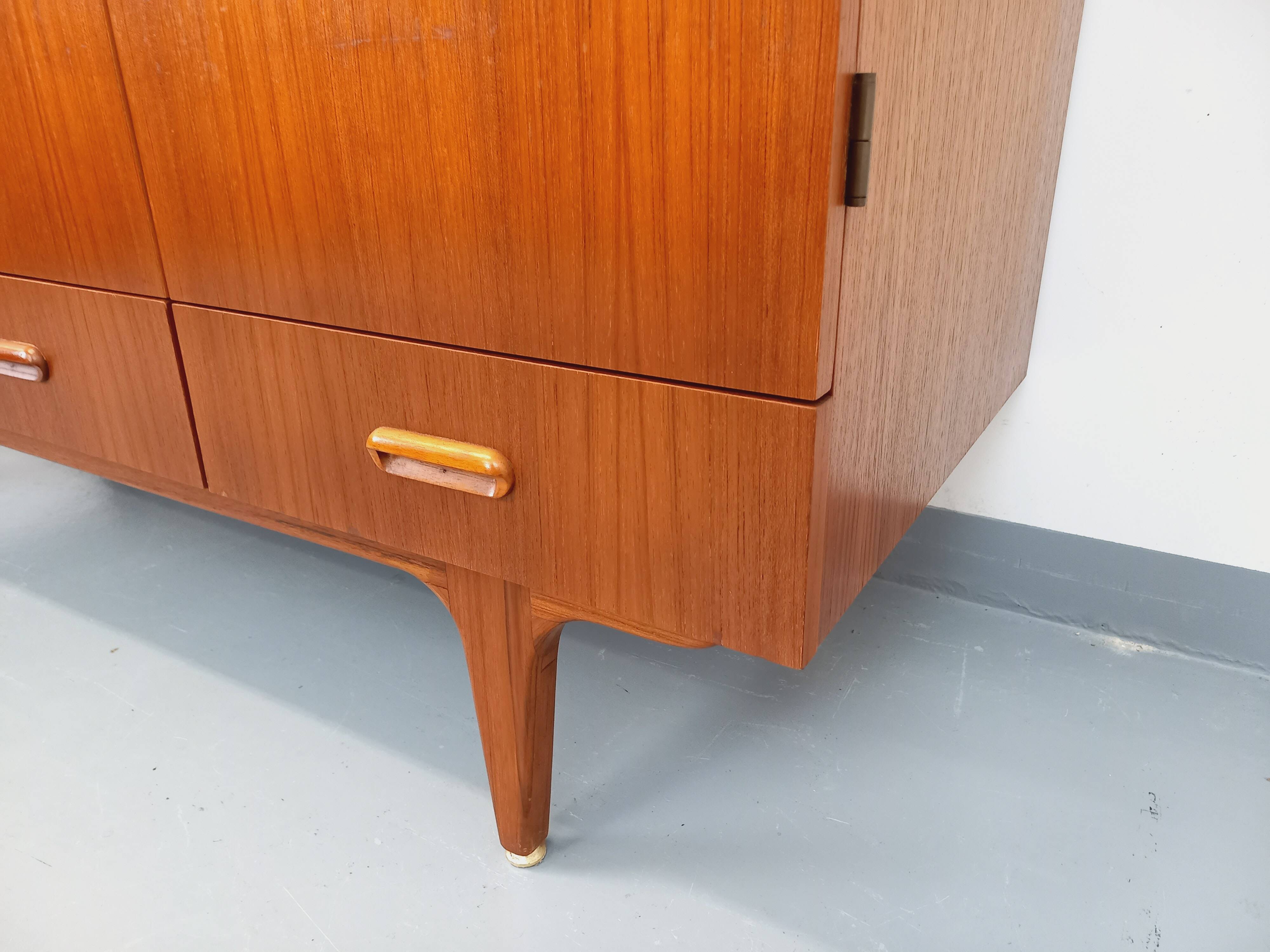 Vintage Scandinavian style teak wardrobe from the 60s