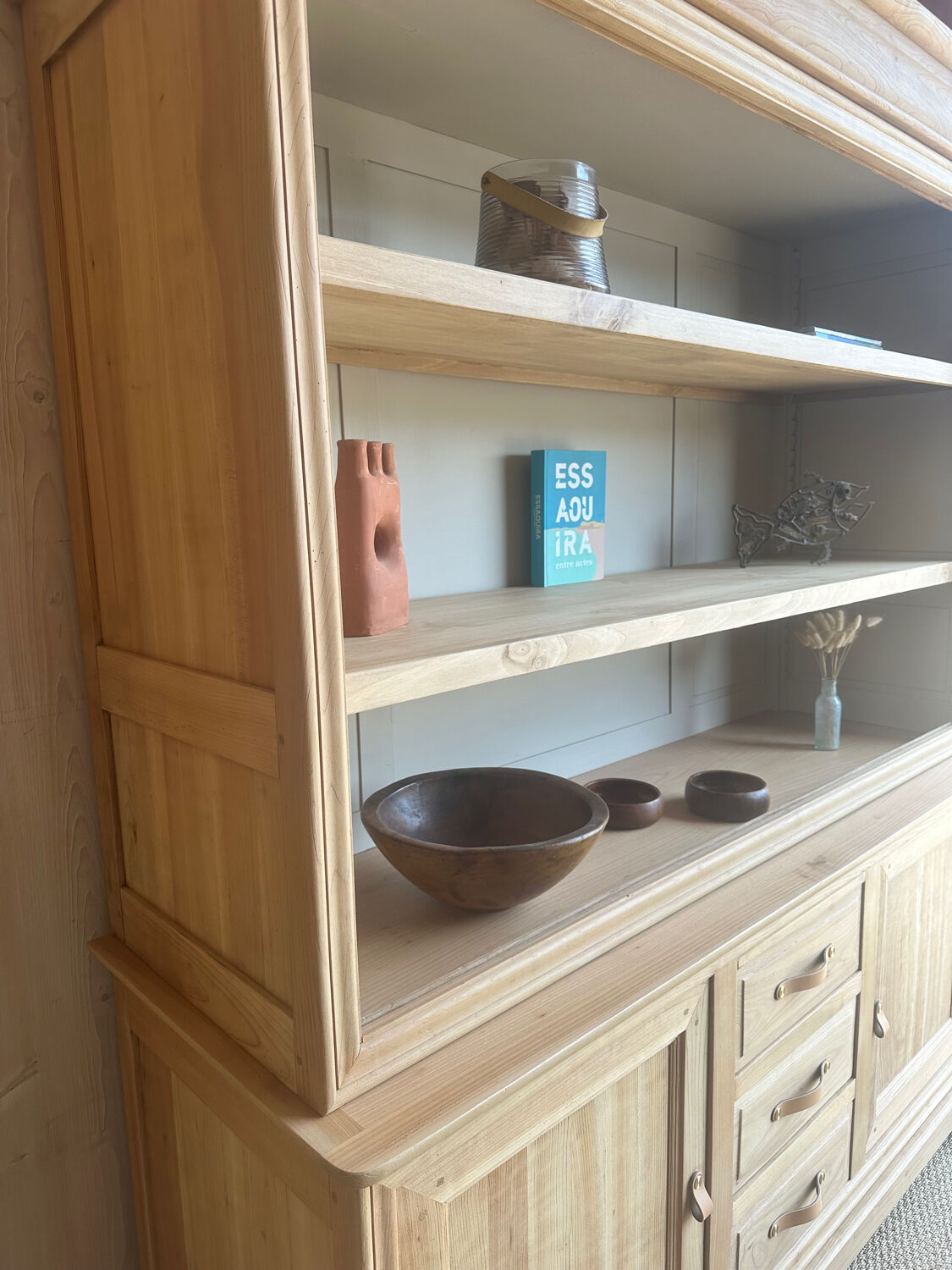 Renovated cherry wood sideboard - light wood