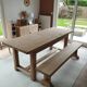 Solid oak farm table
