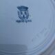 Set of 9 flat plates in iron earth St Amand and Hamage