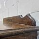 Antique chest of drawers on wheels with wood carving (key top drawer)