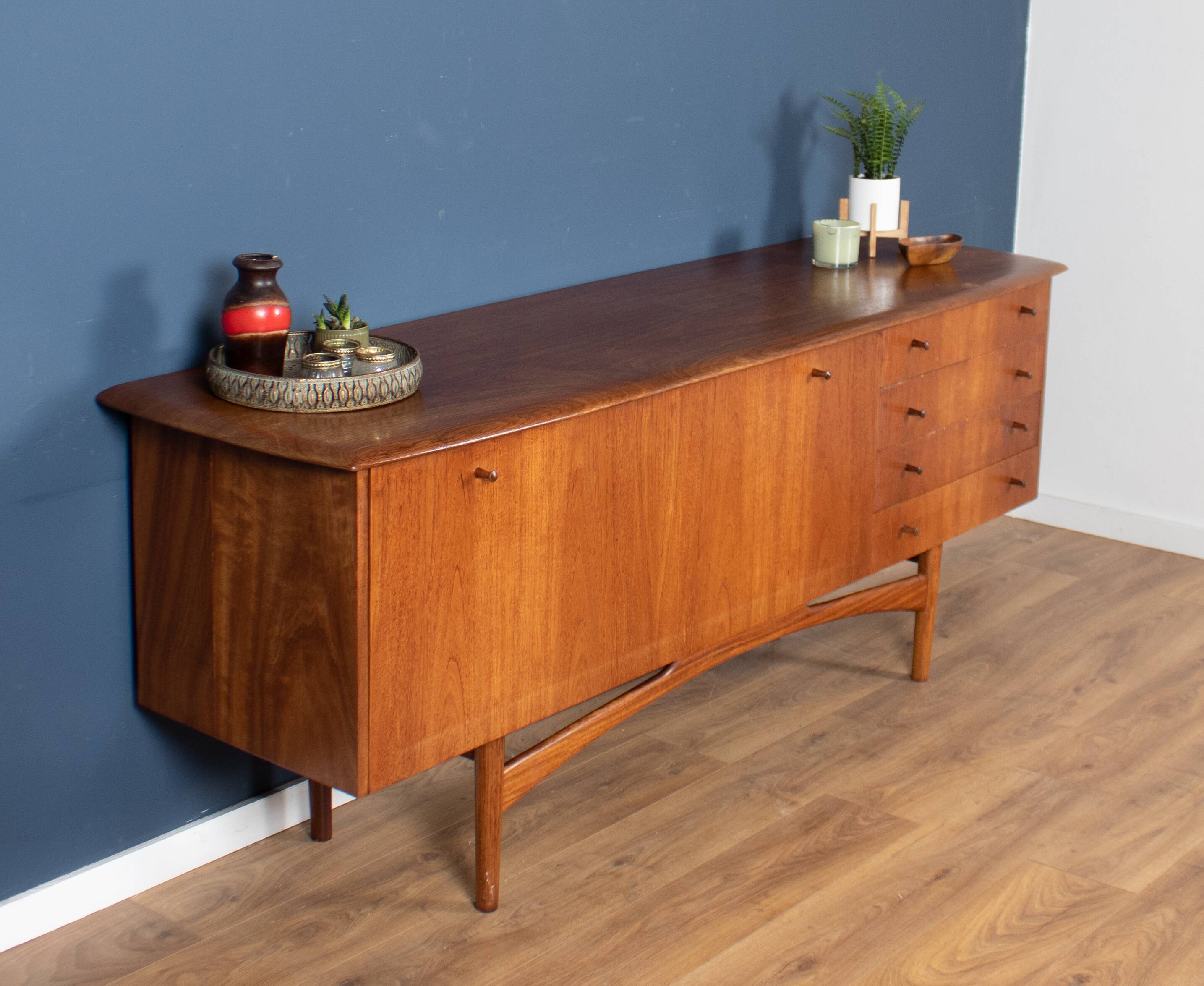 Retro Teak 1960s Long Mid Century Sideboard By Dalescraft