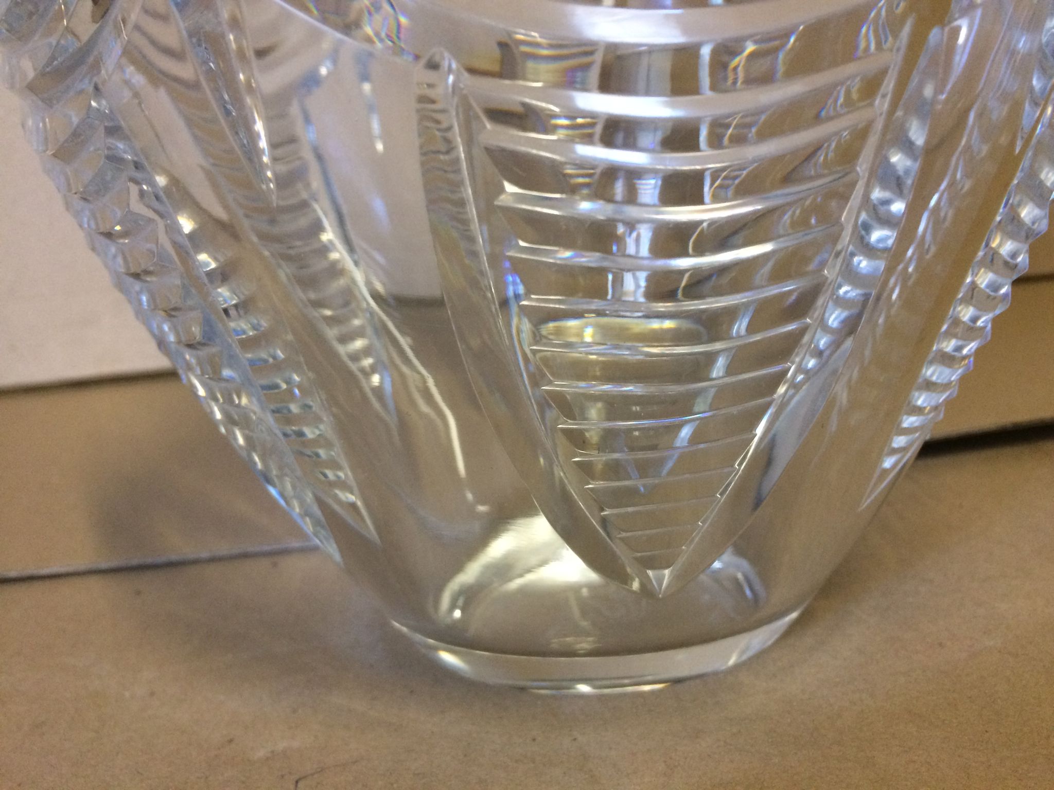 Vase Art déco en cristal de Baccarat