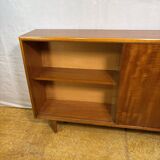 Mid Century Retro Teak & Glass Bookcase by Herbert E. Gibbs Circa 1960