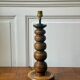 Pied de lampe en bois tourné