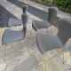 Set of 4 grey Nihau chairs by Magistretti for Kartell - 2000s