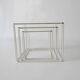 Ensemble de trois tables gigognes design Max Sauze 1970