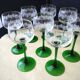 8 Alsace white wine glasses Luminarc screen-printed decor