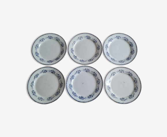 Service de 6 assiettes en terre de fer