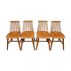 Set de 4 chaises scandinaves type "Stockholm"