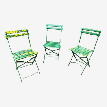 Anciennes chaises de jardin