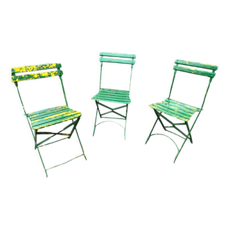 Anciennes chaises de jardin