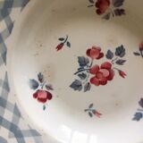 6 old plates made of earthenware Digoin Sarreguemines, Bastia