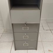 Industrial metal filing cabinet Bauche – 5 drawers – 1950s