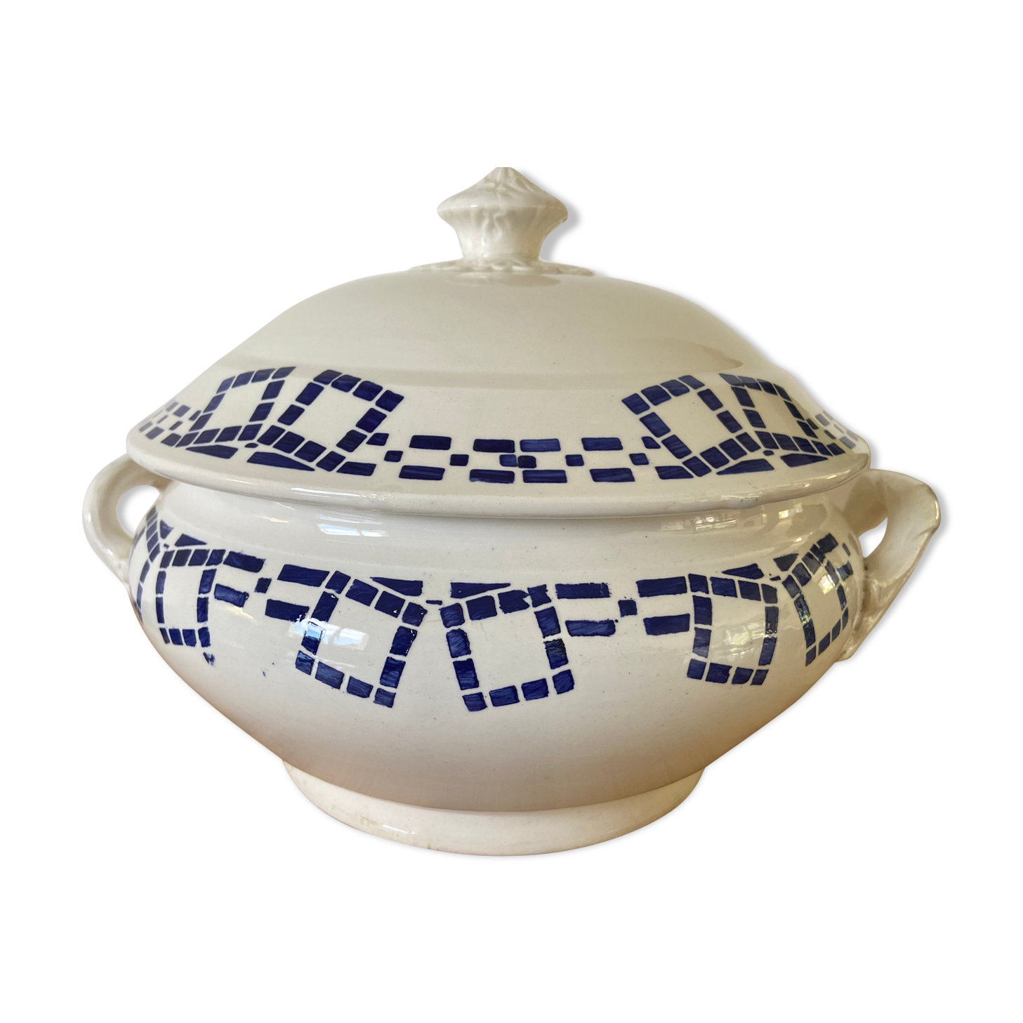 Limoges porcelain bulging soup