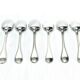 CHRISTOFLE - 6 MOCHA SPOONS MODEL PEARLS