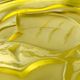 Rare Art Deco salad bowl by André Hunebelle in yellow molded pressed glass