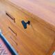 Vintage retro teak chest of drawers, 60s-70s style, 50s.