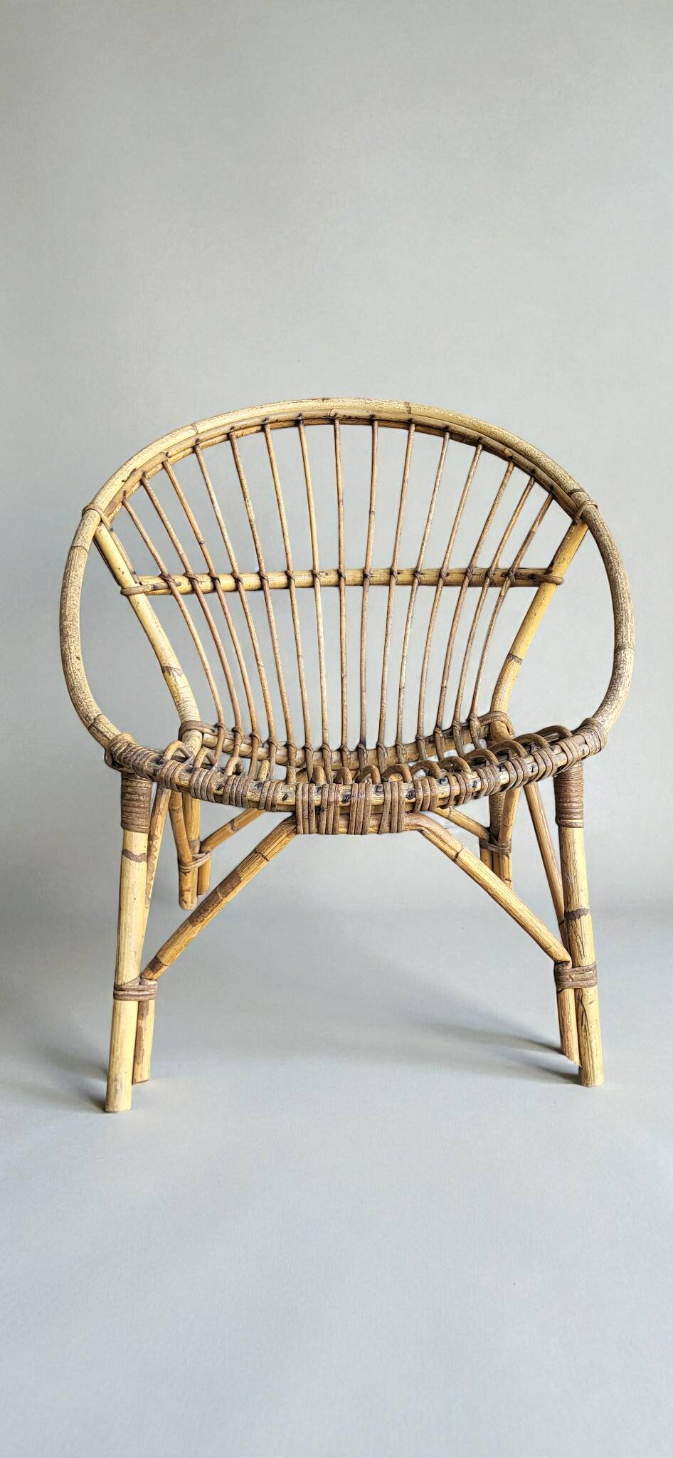 1960s rattan lounge, armchairs and table
