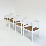 Set of 4 Carimate chairs by Vico Magistretti