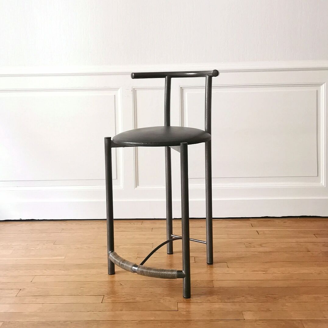 Post-modern high stool, 1980