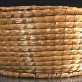 Vintage woven straw basket 29 cm