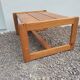 Table basse vintage en pin massif, années 1970