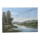 Tableau, paysage signé E. Pirson 1969