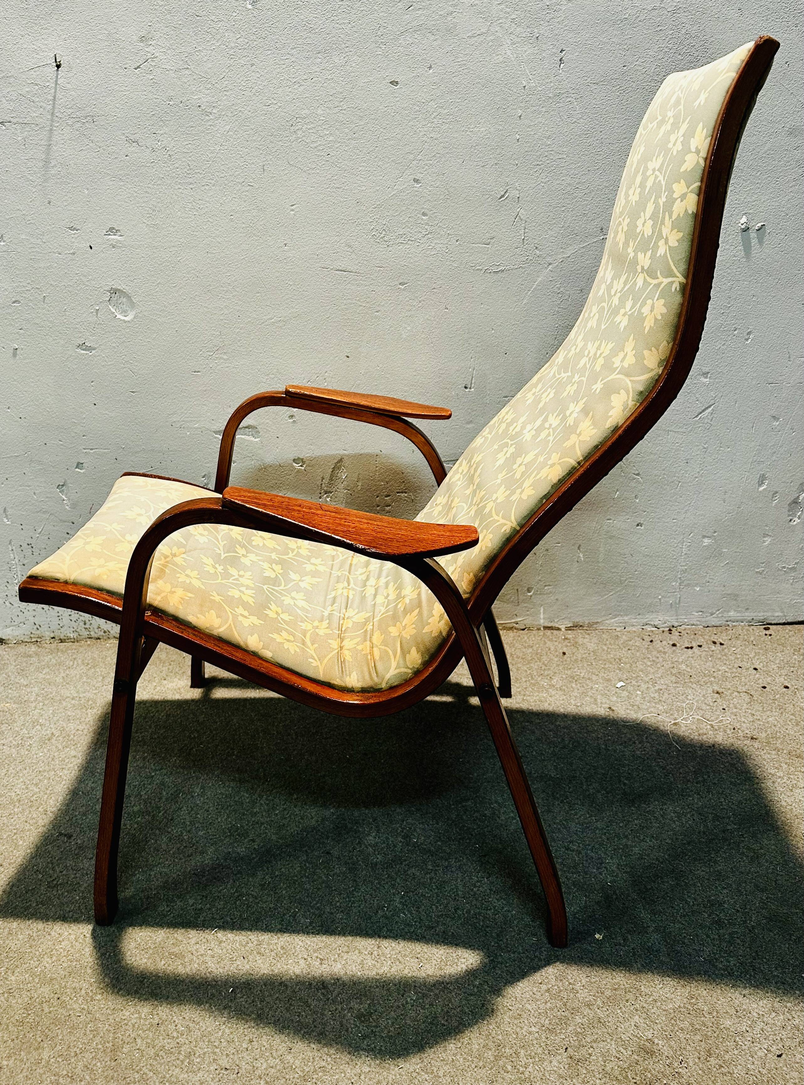 Poltrona di Yngve Ekstrom Lamino per Svedese, anni '60