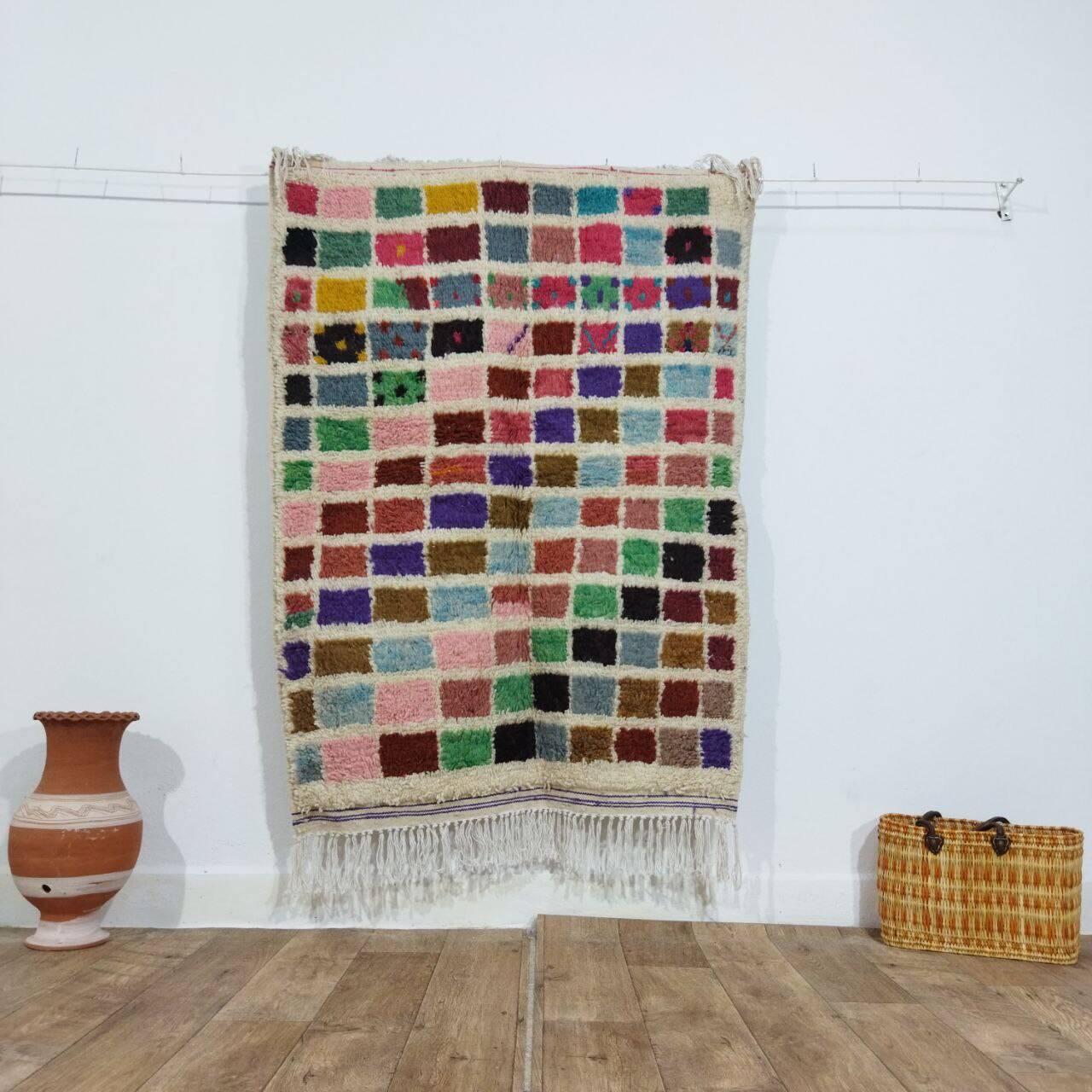 Handcrafted Moroccan Berber Rug 152 X 110 CM