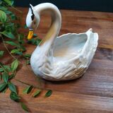 White Swan Cache Pot / Vase