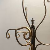 Brass Iron Hat and Coat Rack by Meazza in the Style of Piero Fornasetti, It