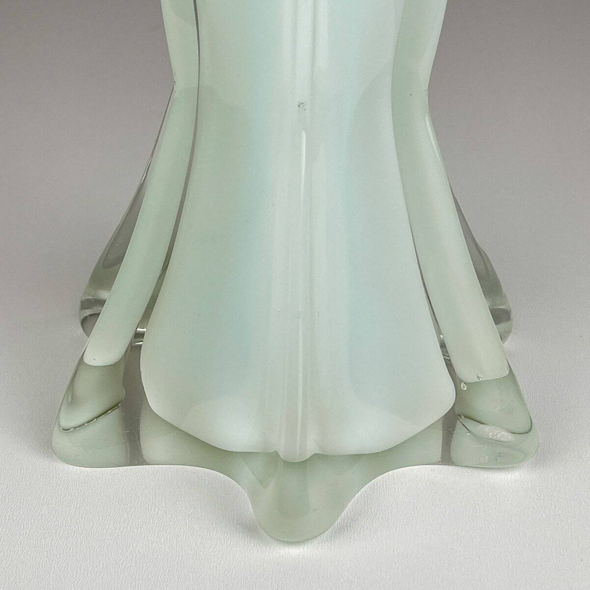 Vintage Murano Vase Grand Blue-Green, Italy, 1970s