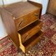 Small vintage chest of drawers in walnut and walnut veneer – 3 drawers