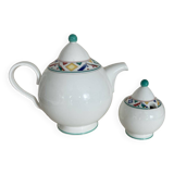 Villeroy and Boch Indian Look teapot and sugar bowl