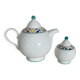 Villeroy and Boch Indian Look teapot and sugar bowl