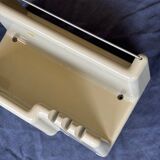 Space Age beige plastic wall shelf