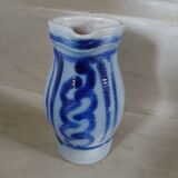 2 antique stoneware pitchers