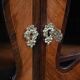 Showcase in precious wood marquetry, Louis XV Transition style.