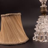 Lampe de table dans un vase en verre de murano rostrato pour barovier & toso, années 1940